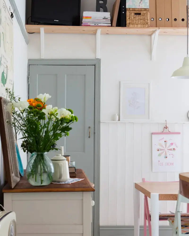 deco maison campagne rose cuisine