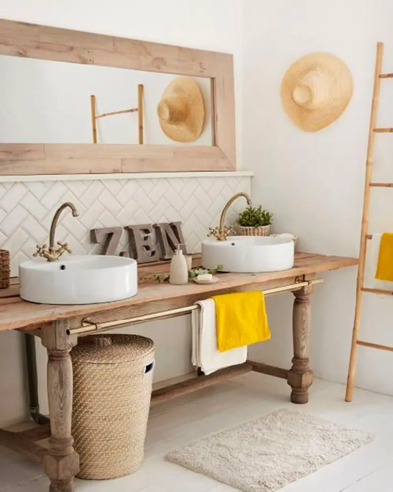 deco salle de bain campagne