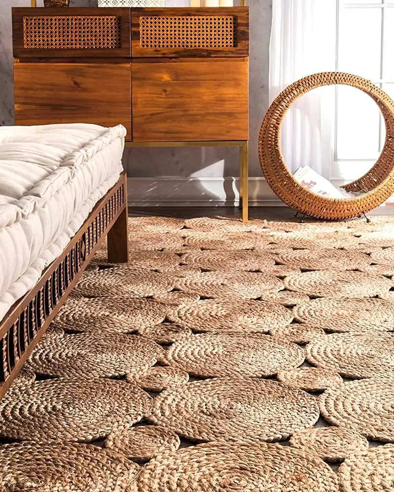 deco salon tapis corde