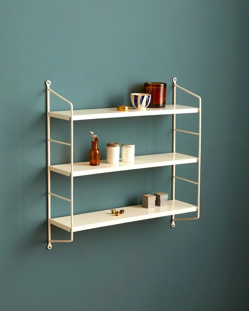 etagere murale blanche metal