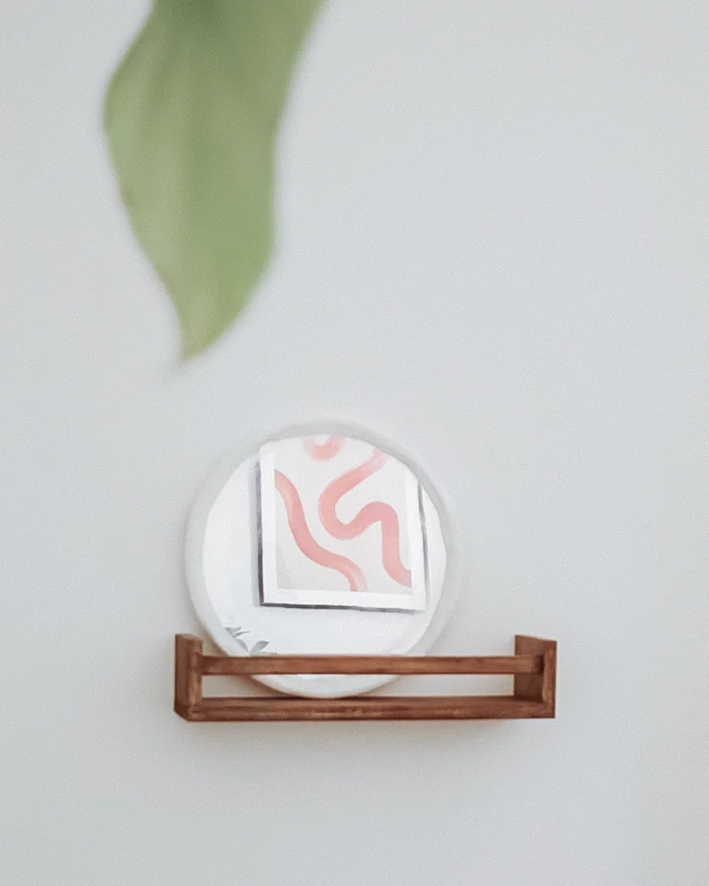 miroir organique platre diy