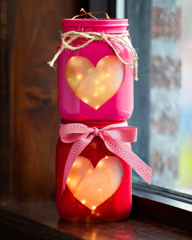 photophore coeur diy pinterest saint valentin