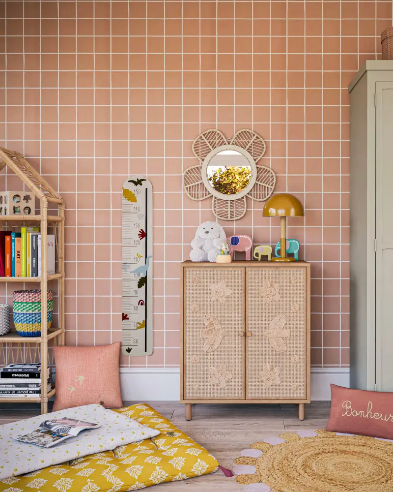 rangement portes cannage enfant