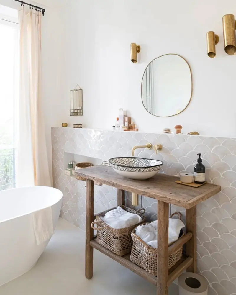 deco salle de bain campagne minimaliste