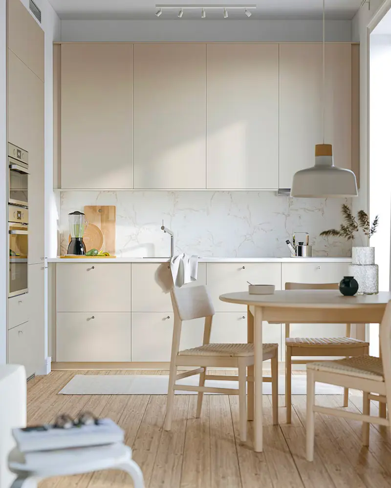 deco cuisine scandinave moderne beige
