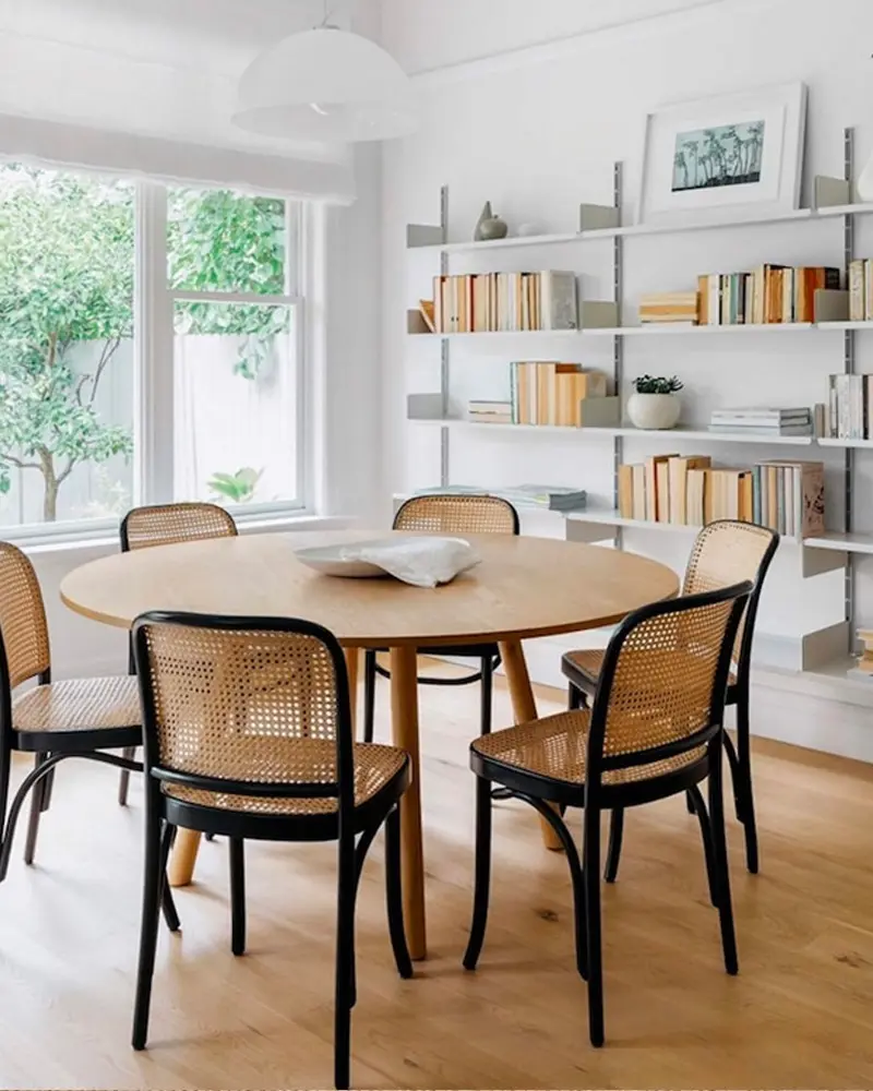 deco salle a manger moderne cannage