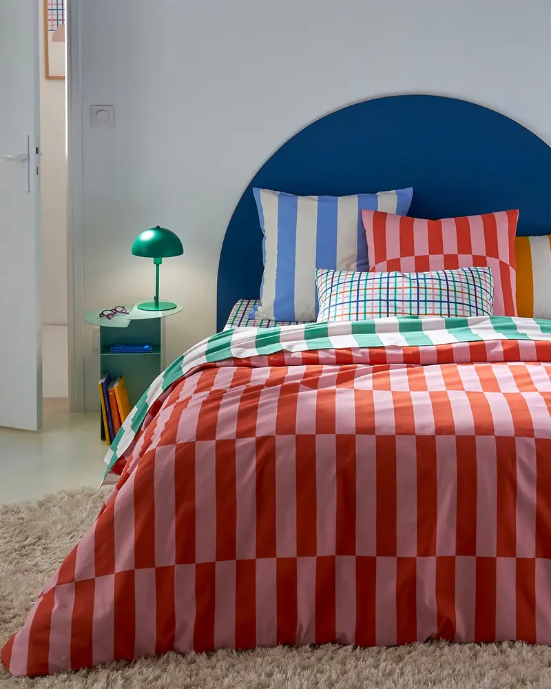 housse de couette rayures