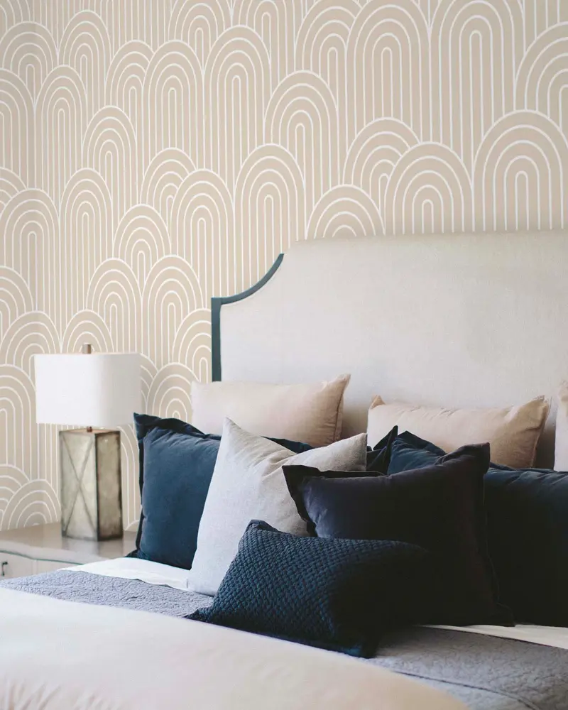 deco chambre papier peint chic