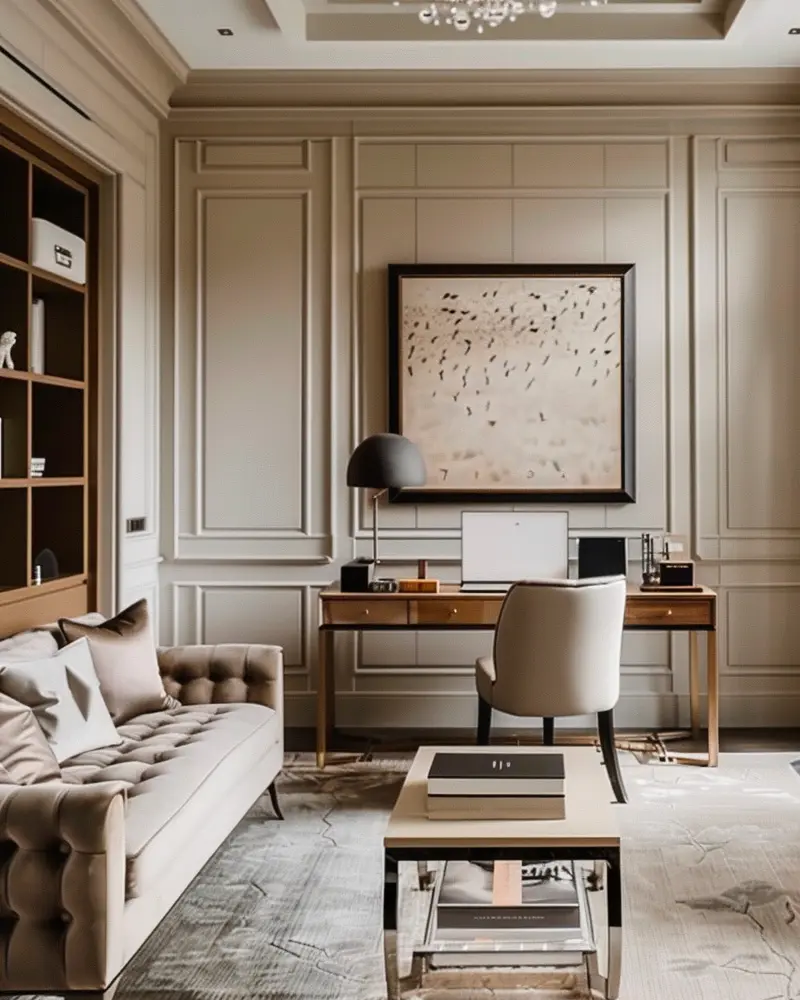 deco chic bureau dans salon