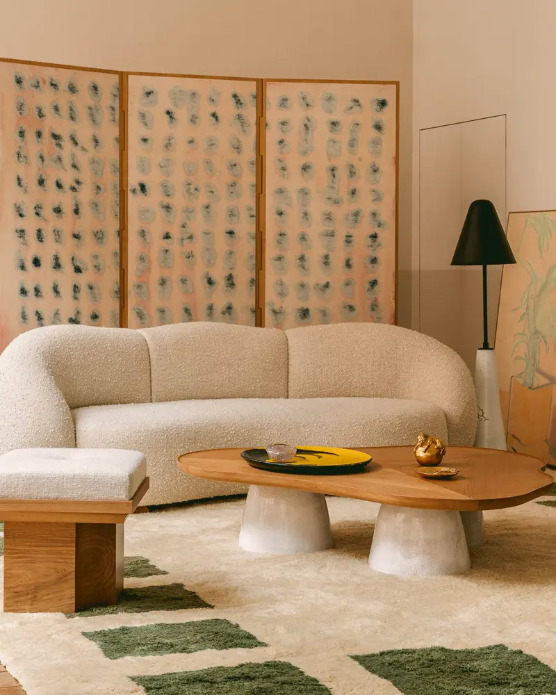 deco salon nature moderne organique