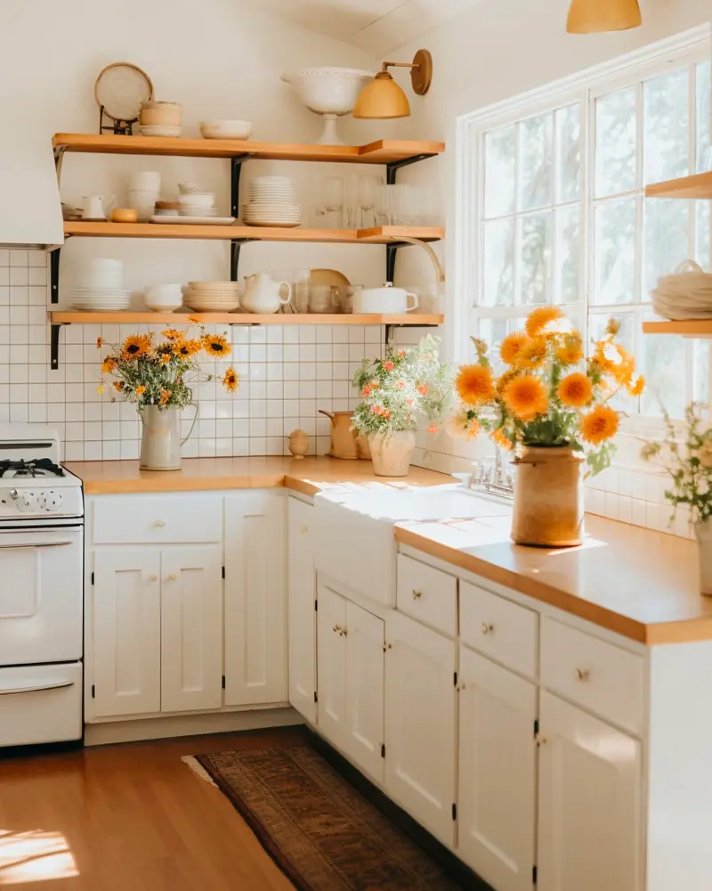 deco cuisine campagne chic blanc