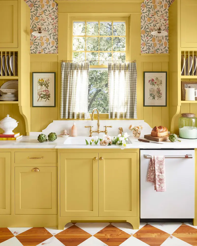 deco cuisine campagne jaune