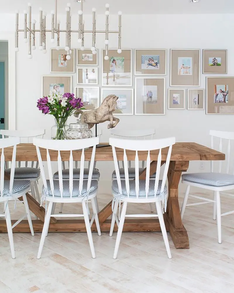 deco salle a manger bord de mer chic blanc bois