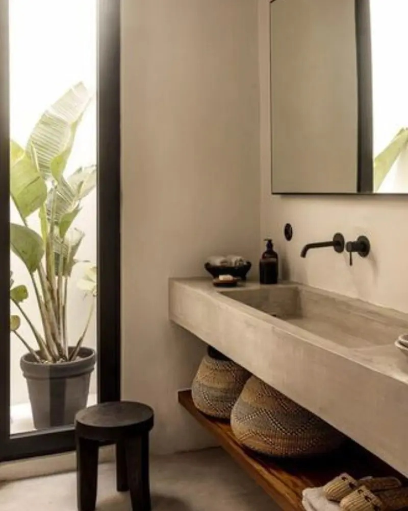 vasque beton deco salle de bain