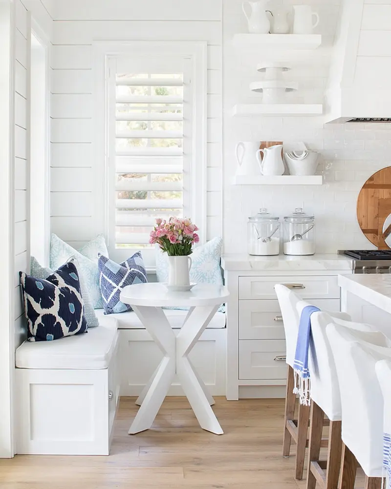 deco cuisine bord de mer bois blanc
