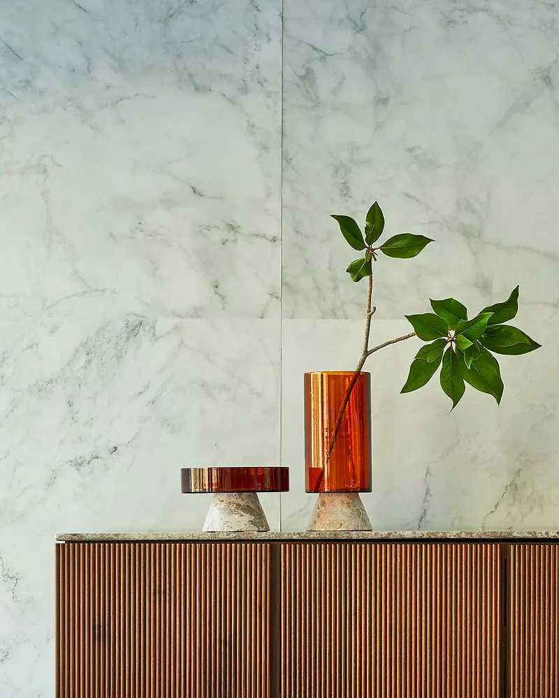 coupelle marbre verre colore