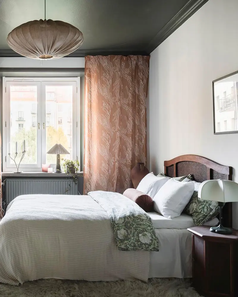 deco appartement vintage terracotta chambre