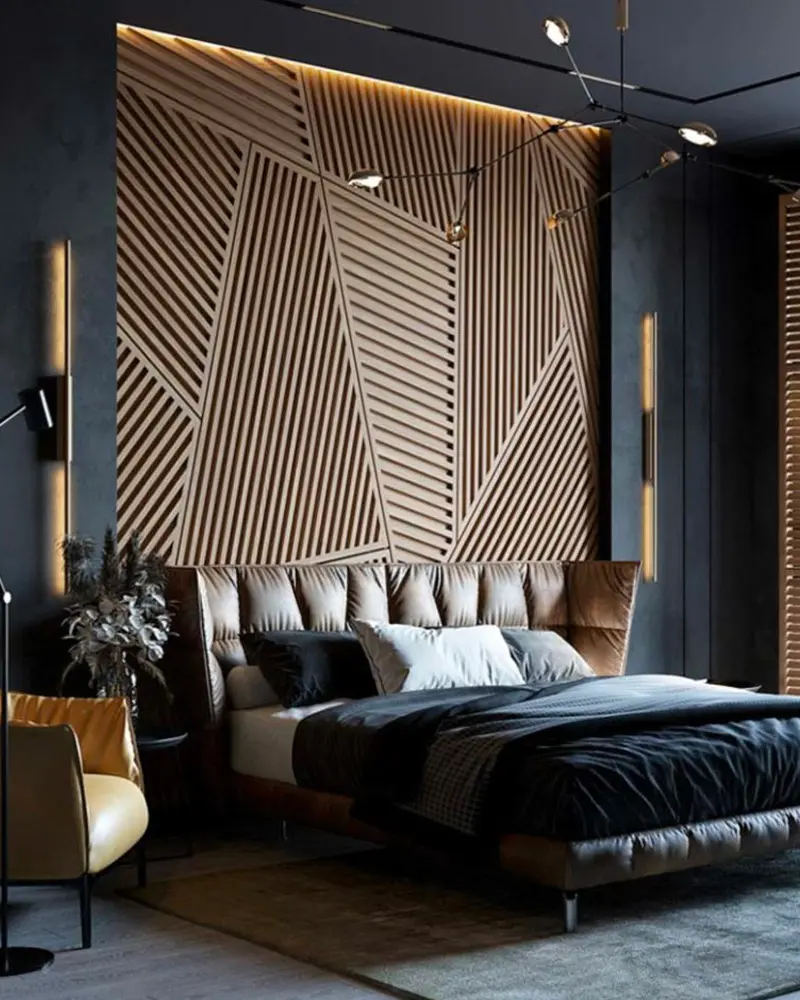 deco chambre cuir