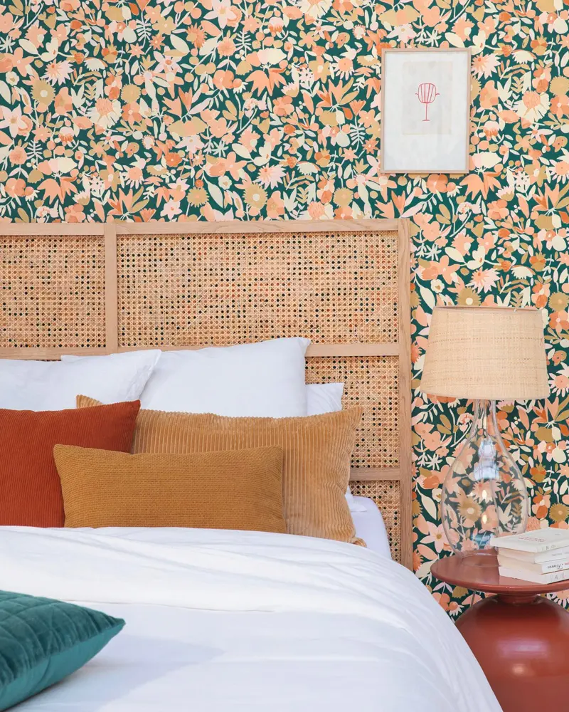deco chambre motif floral
