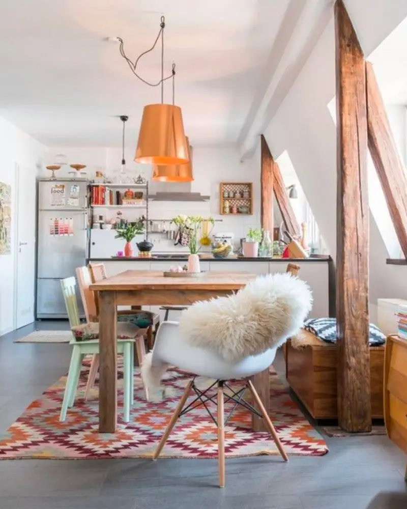 deco salle a manger scandinave cosy