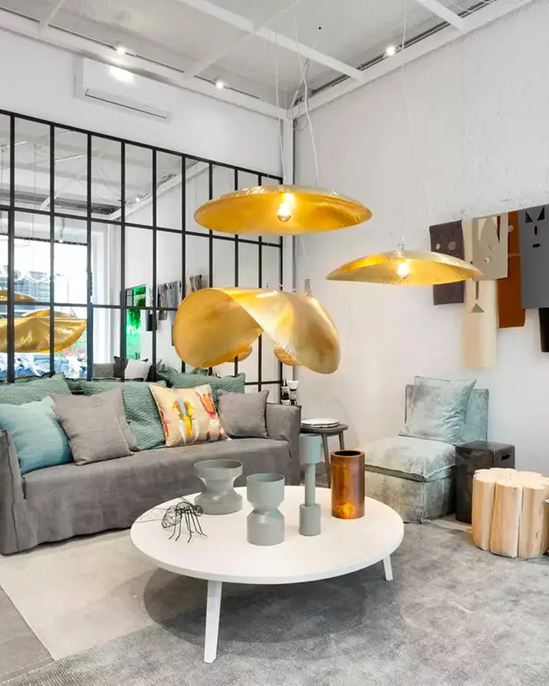 deco salon suspension brass 96