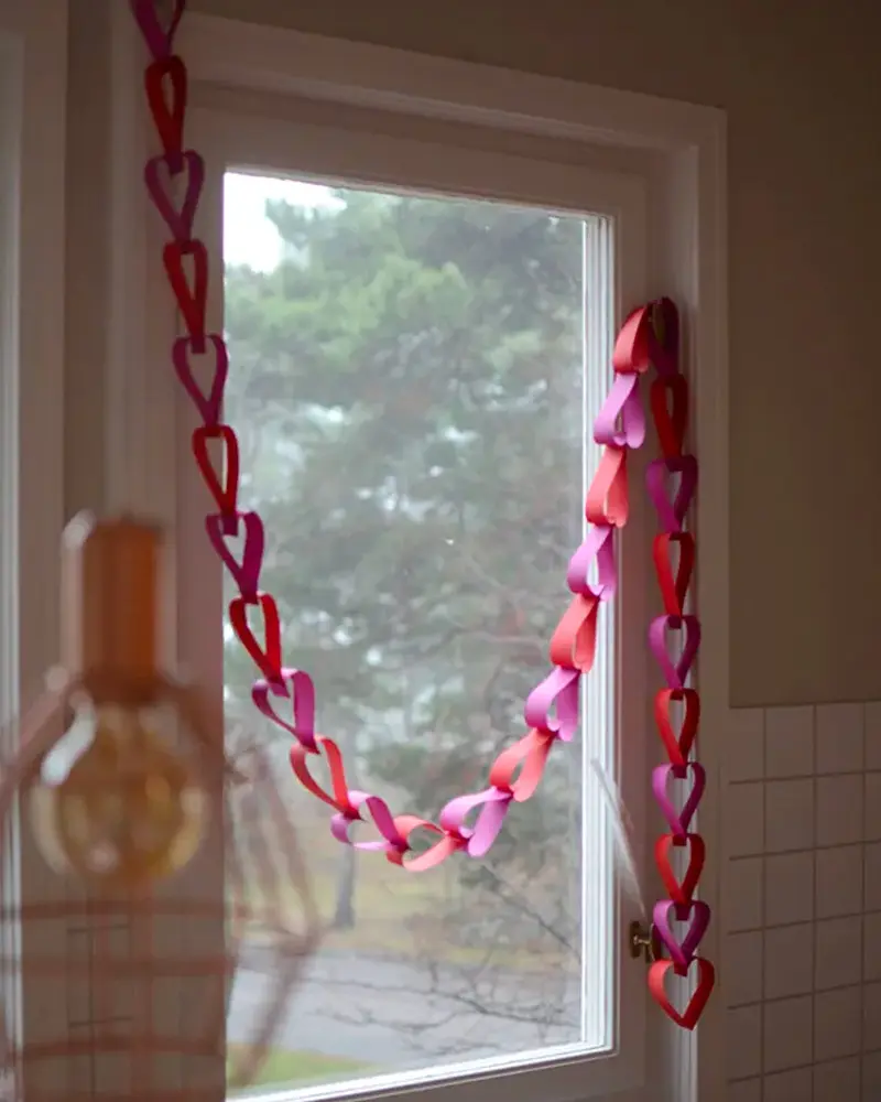 guirlande coeur diy saint valentin