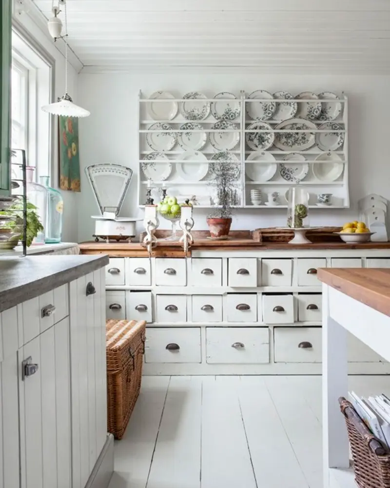 cuisine recup blanche