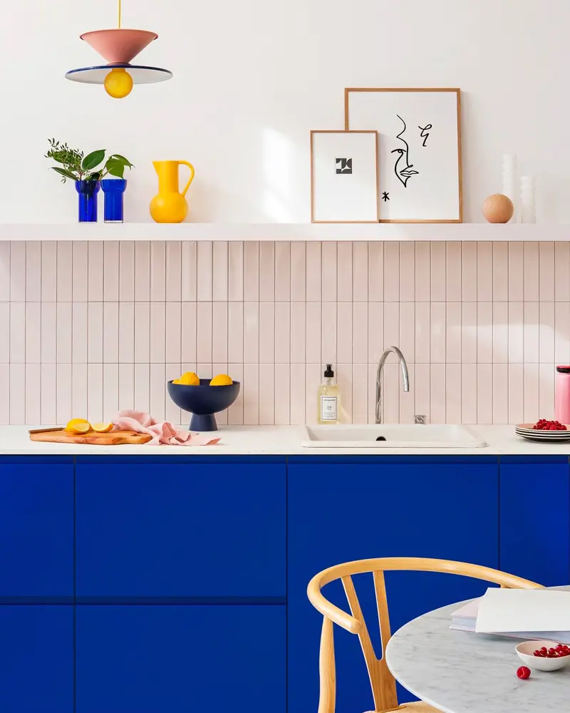 cuisine bleue moderne