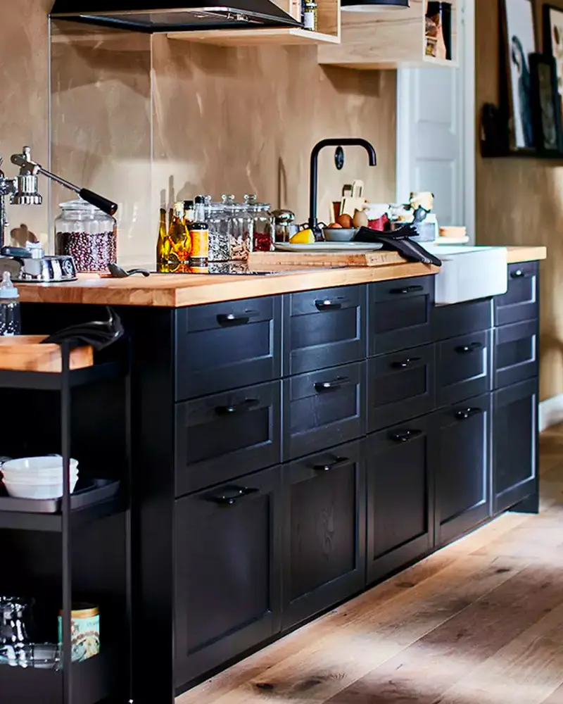 deco cuisine campagne noire