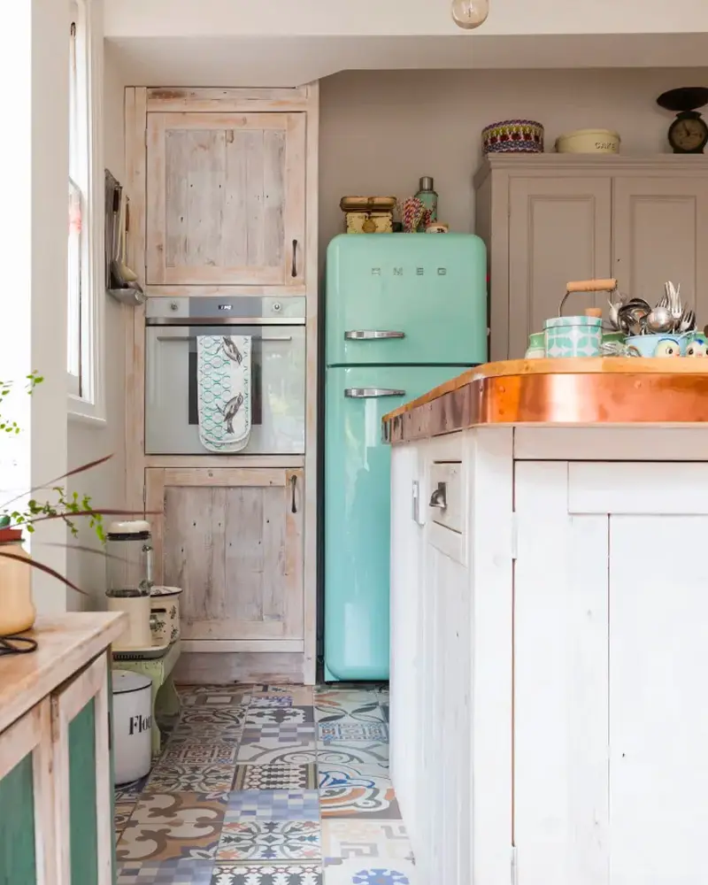 deco maison campagne rose cuisine