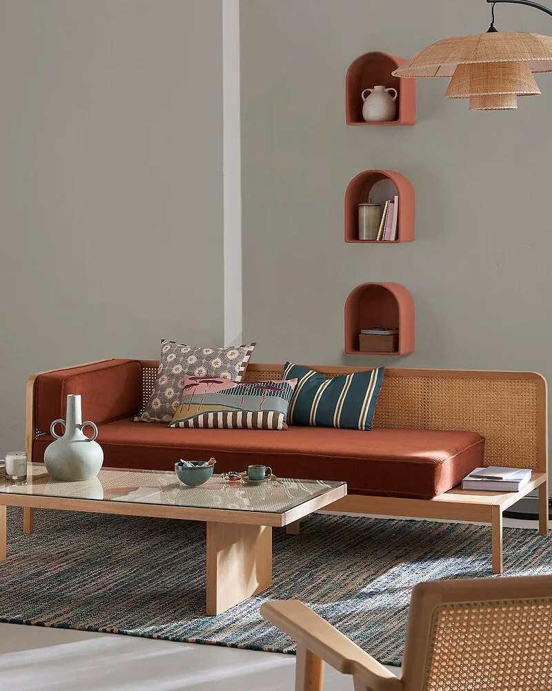 etagere murale arche terracotta