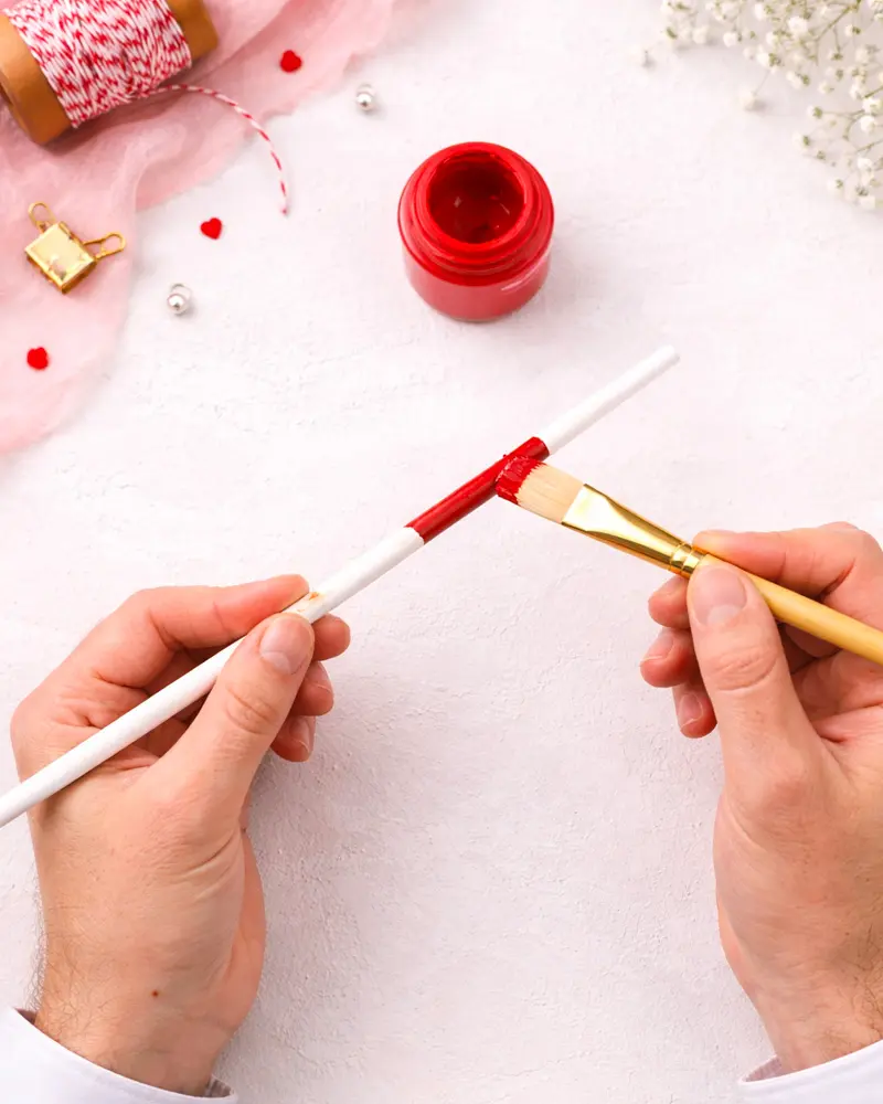 fabriquer fleche diy saint valentin etape
