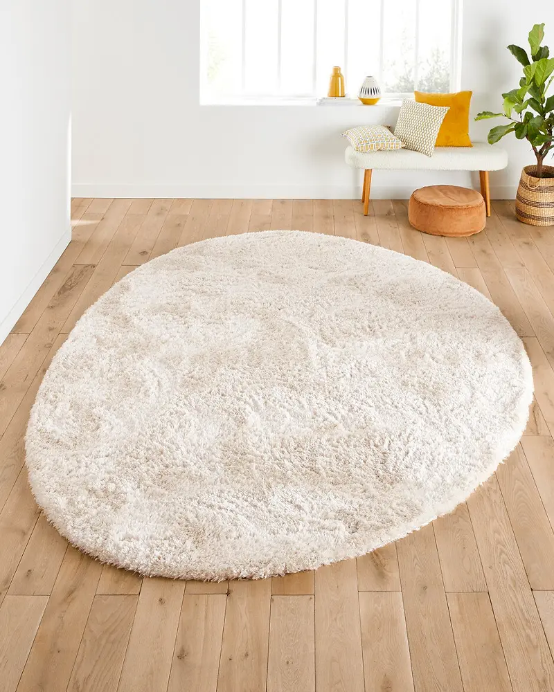 tapis organique beige zen