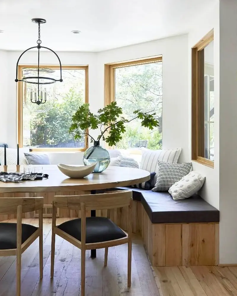 banquette palette bois deco salle a manger