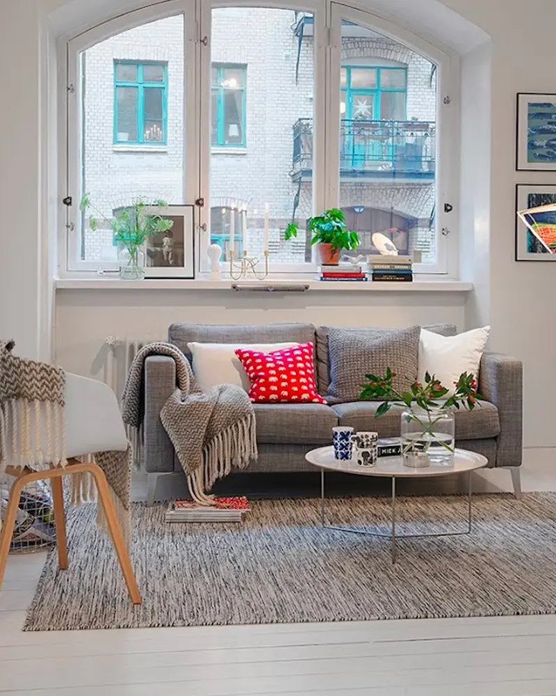 deco appartement gris blanc salon