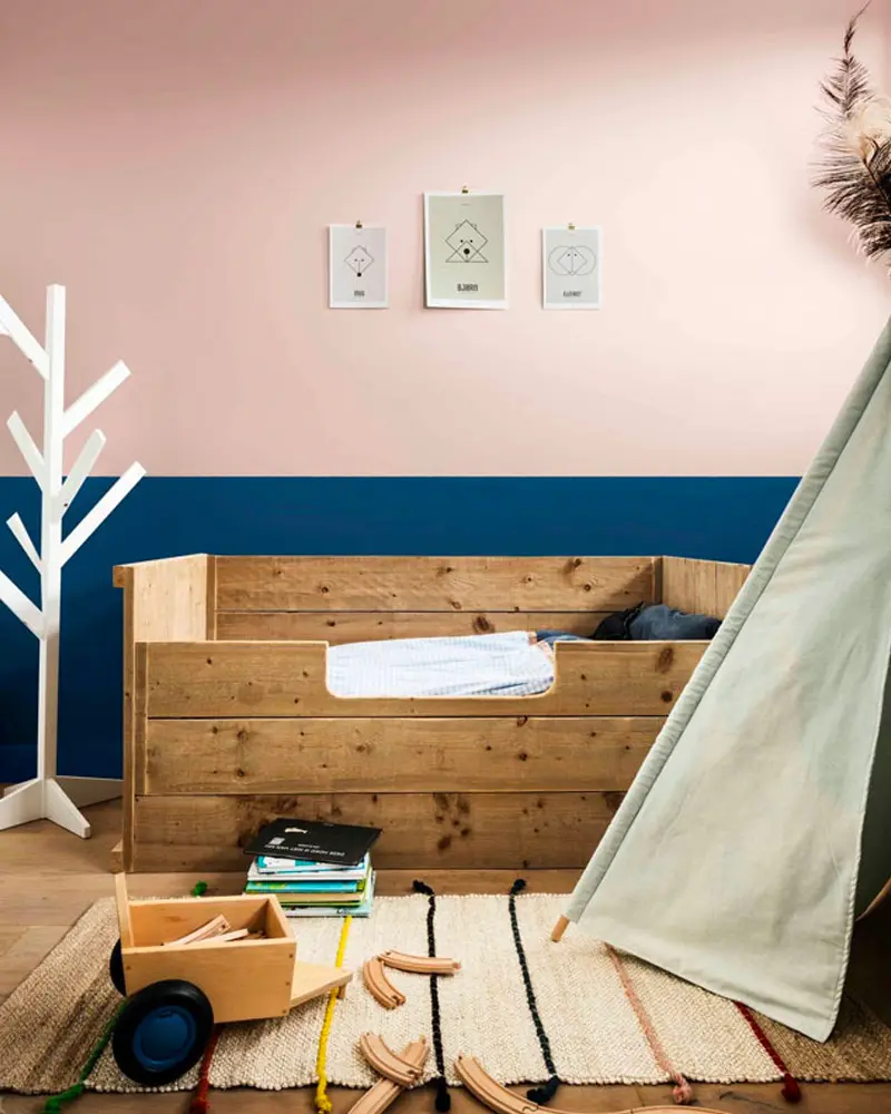 deco chambre bebe rose bleu