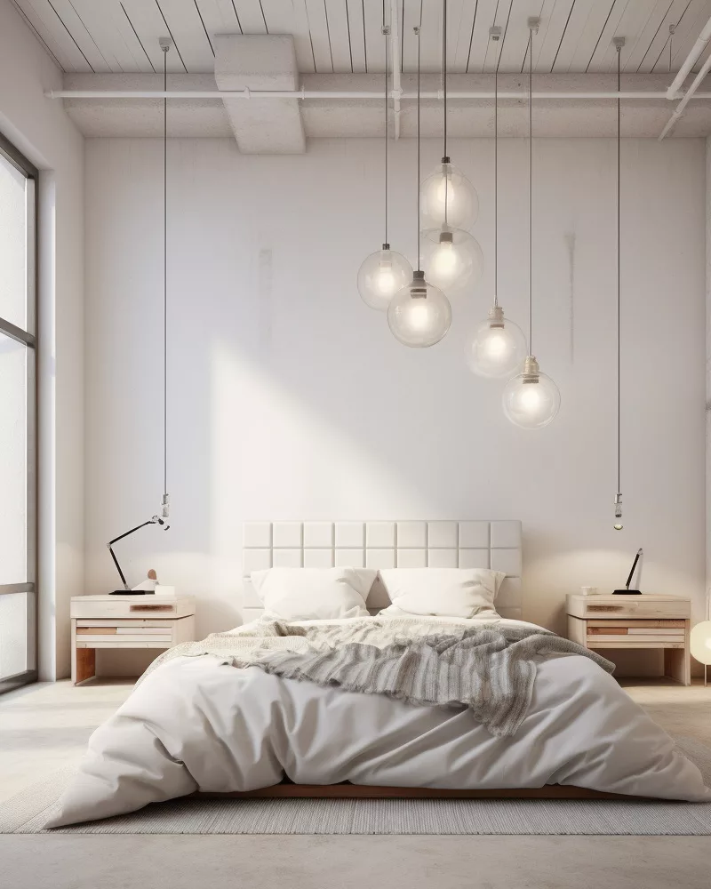 deco chambre minimaliste blanche