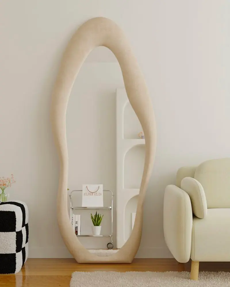 grand miroir papier mache deco salon