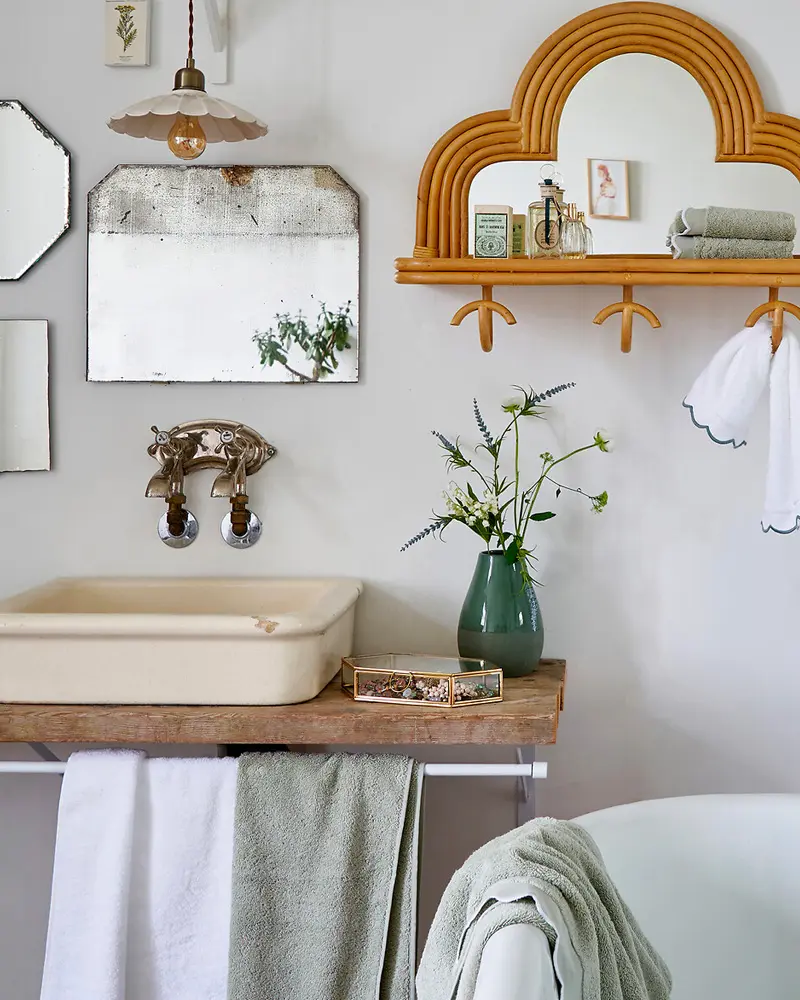 matieres naturelles salle de bain cosy cocooning