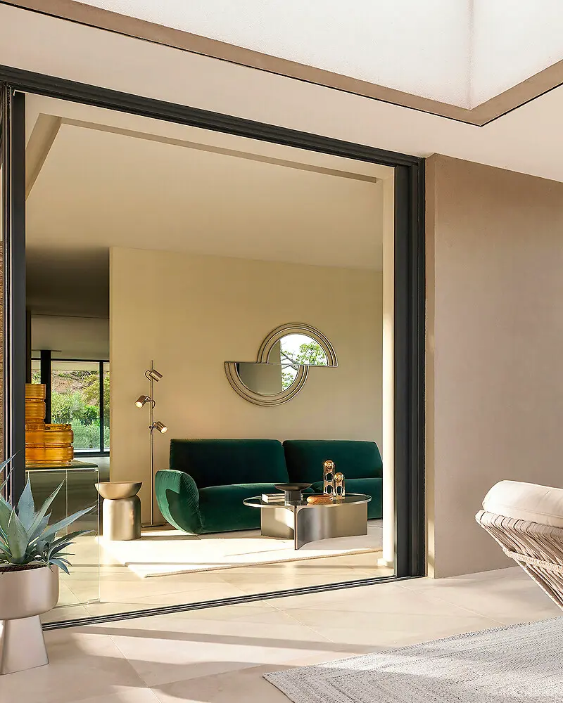 miroir nickel deco salon