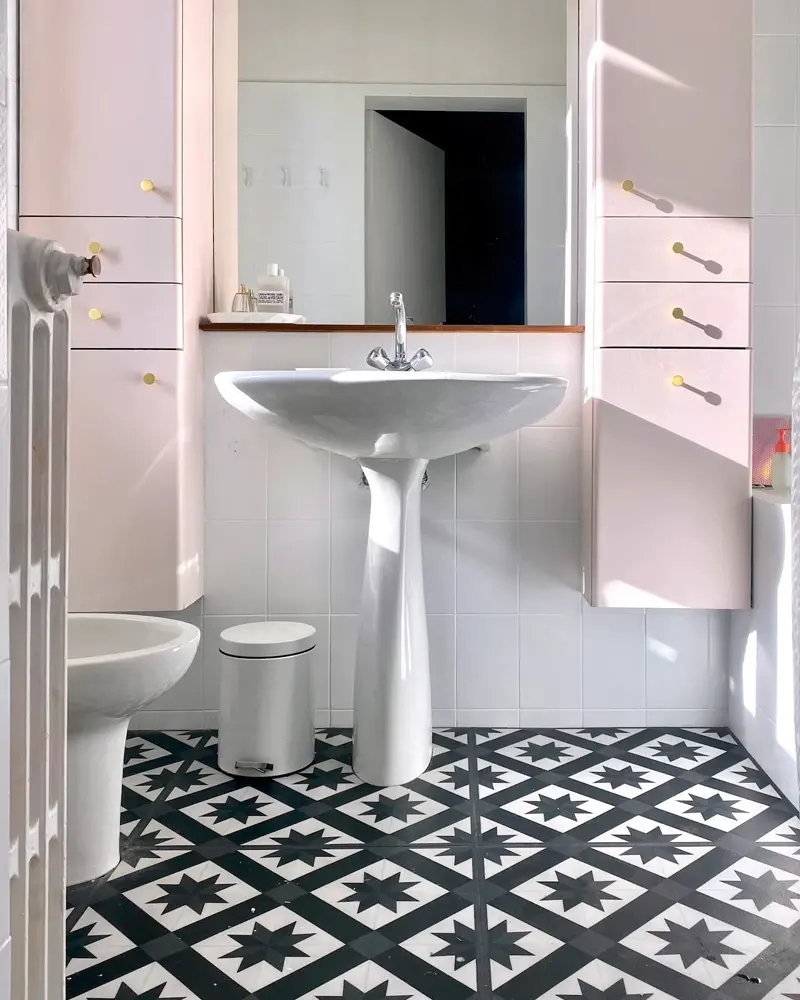 peinture carreaux ciment carrelage salle de bain