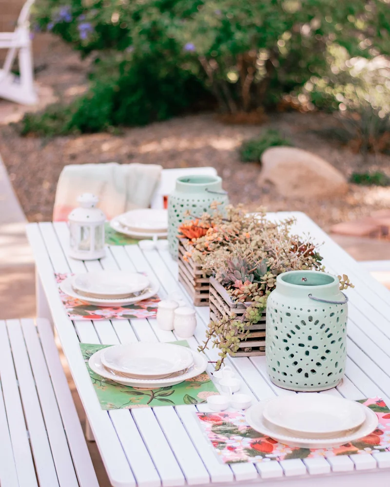 set de table papier motifs diy