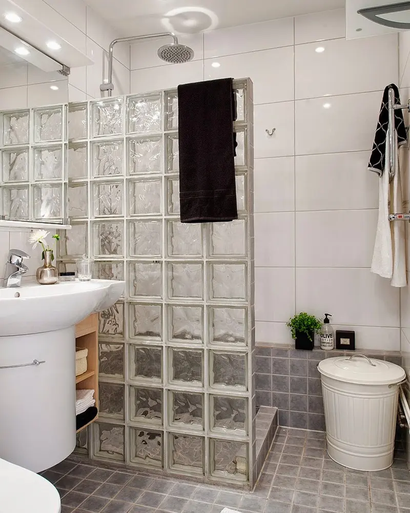 deco appartement vintage scandinave salle de bain