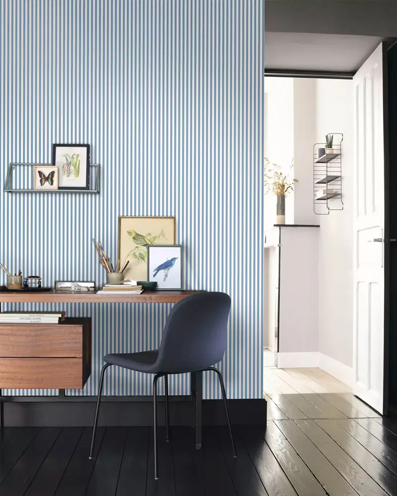 deco bureau mur rayures
