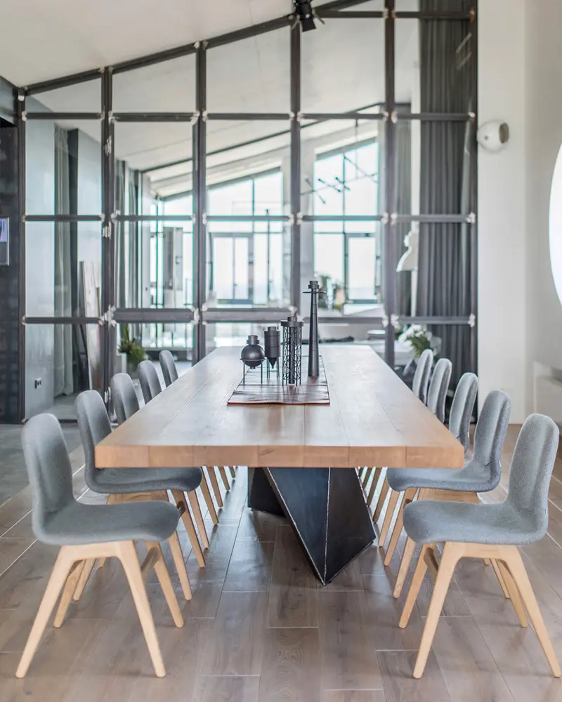deco loft metal combles salle a manger