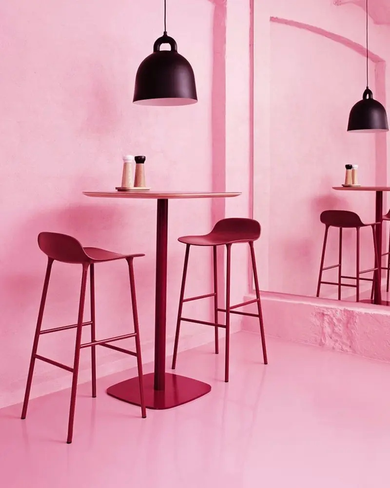 tabouret bar form deco rose