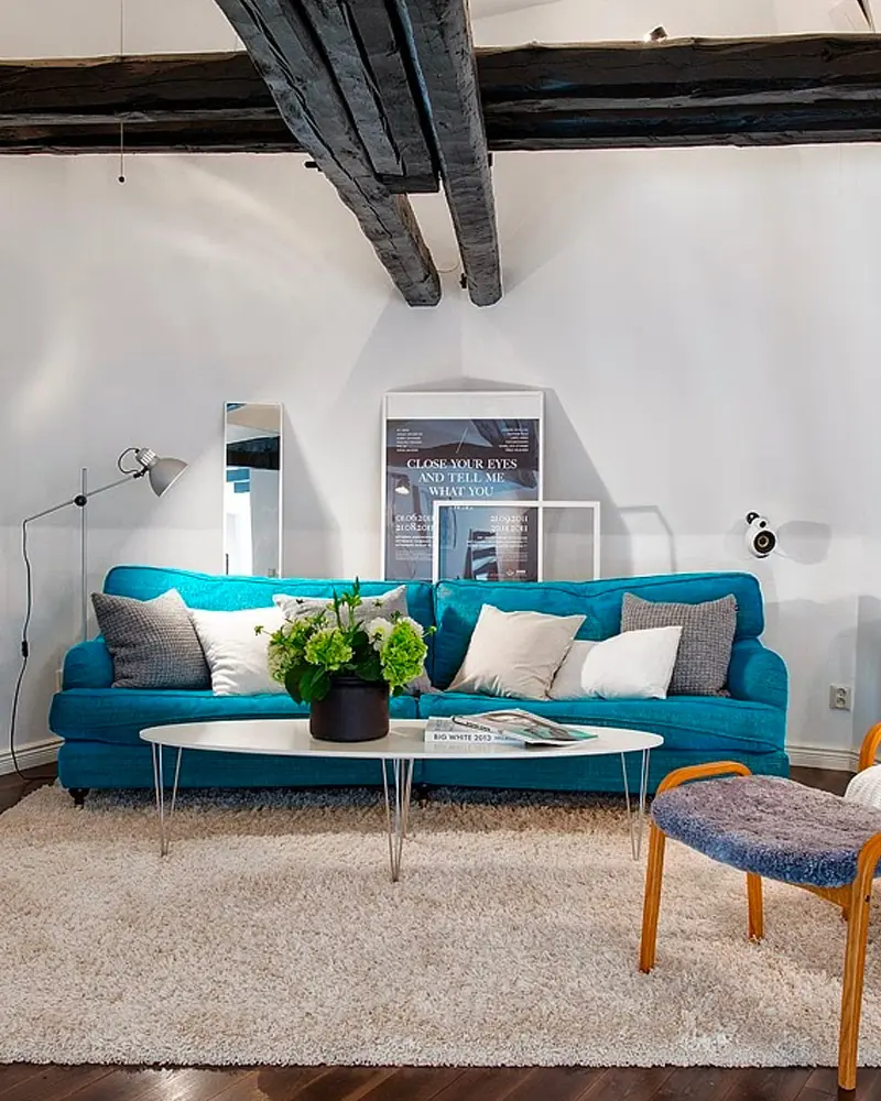deco appartement vintage scandinave salon