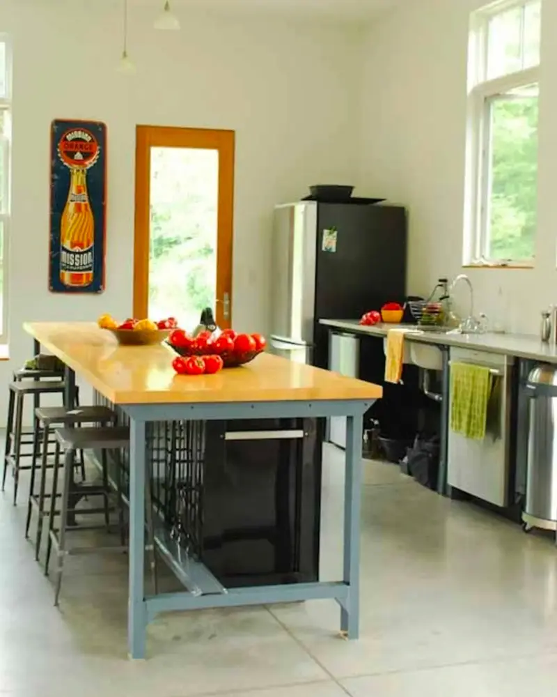 deco maison campagne beton cuisine