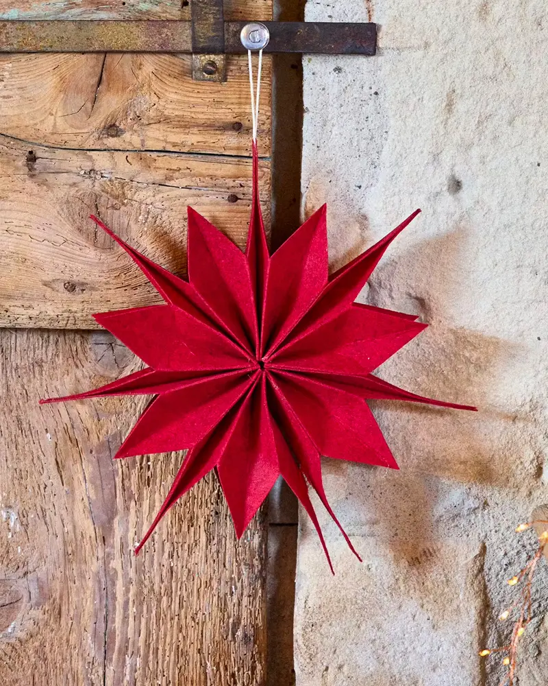 étoile noel feutrine