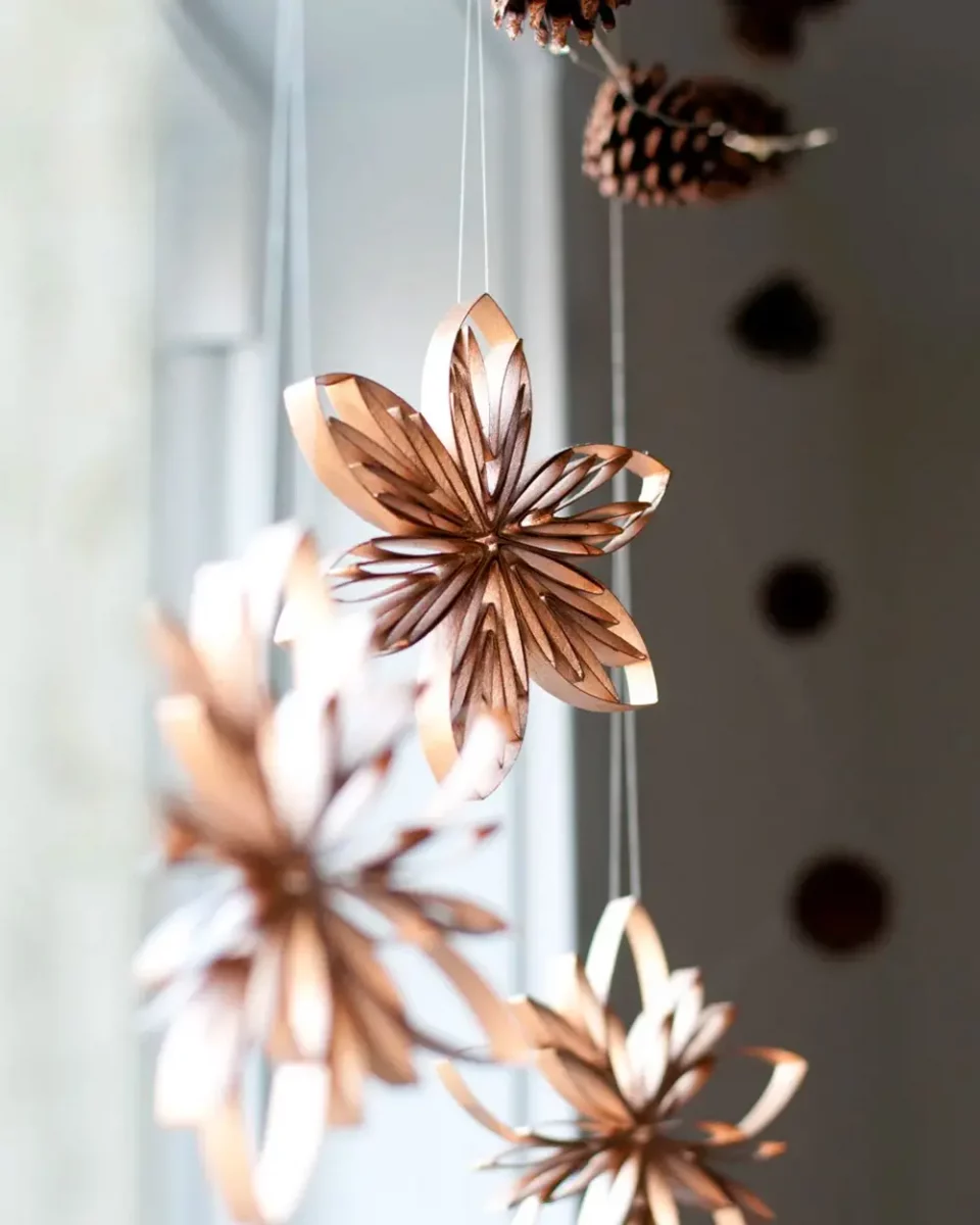 etoile noel papier cartonne diy
